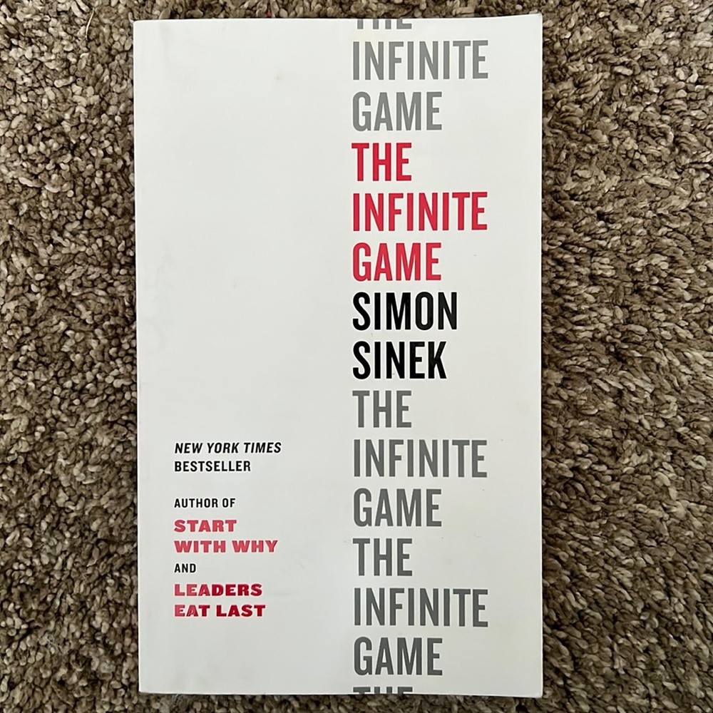 The Infinite Game by Simon Sinek a business and management self help book